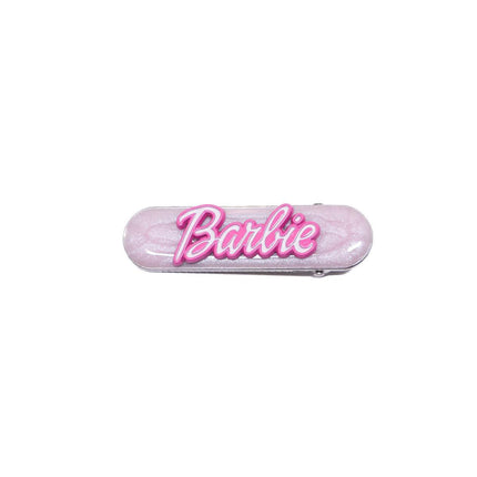Simple and Cute Pink Metal Letter Hair Clip Accessory for Women and Girls