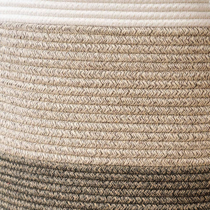 Handheld Cotton Rope Woven Storage Basket for Bedroom Bathroom Closet Durable