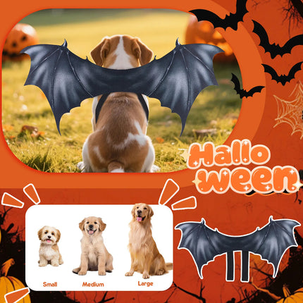 Pet Bat Wings Costume Durable for Puppy Small Medium Dog Cosplay Party Outfit