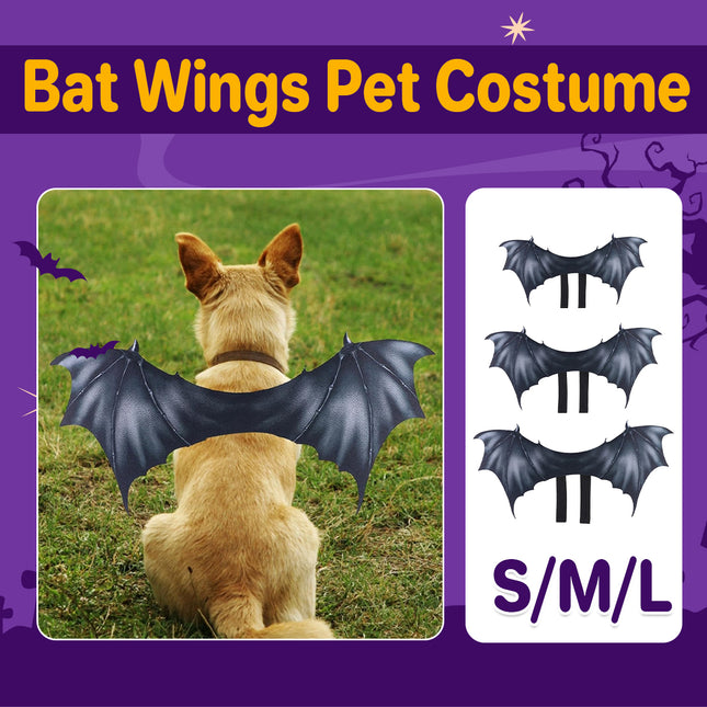 Pet Bat Wings Costume Durable for Puppy Small Medium Dog Cosplay Party Outfit