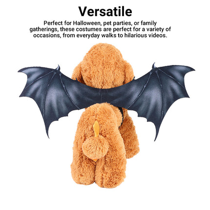 Pet Bat Wings Costume Durable for Puppy Small Medium Dog Cosplay Party Outfit