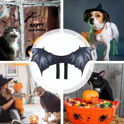 Pet Bat Wings Costume Durable for Puppy Small Medium Dog Cosplay Party Outfit