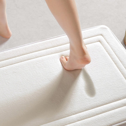 Bathroom Floor Mat Water Absorbent Quick Dry Non-Slip Stain-Resistant Durable