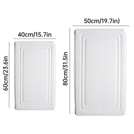 Bathroom Floor Mat Water Absorbent Quick Dry Non-Slip Stain-Resistant Durable