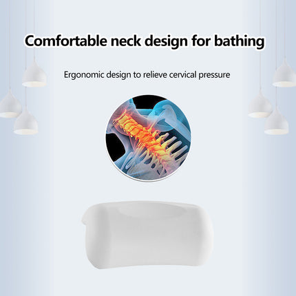 Bathtub Pillow Bath Back Cushion NonSlip Suction Cups WaterResistant Comfortable