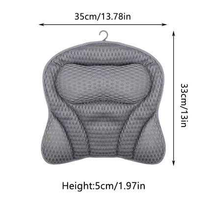 Bath Tub Pillow Non Slip Soft Comfortable for Neck Shoulder Support Waterproof
