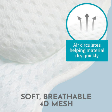 Bath Tub Pillow Non Slip Soft Comfortable for Neck Shoulder Support Waterproof