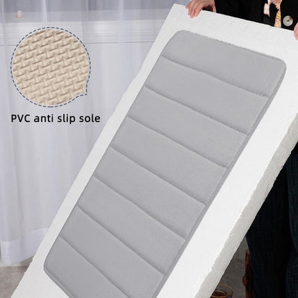 3PCS Bathroom Memory Foam Mat Set Non Slip Bath Mat Rug Durable Easy to Clean