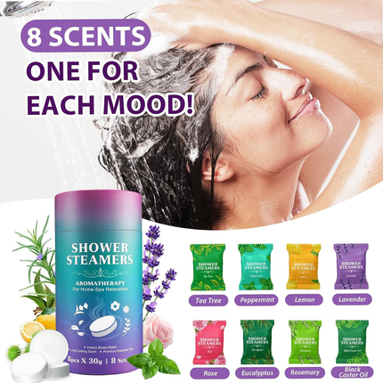 Aromatherapy Bath Oil Tablets Moisturising Spa Shower Bomb Effervescent Salt