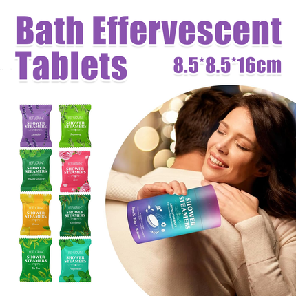 Aromatherapy Bath Oil Tablets Moisturising Spa Shower Bomb Effervescent Salt