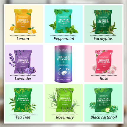 Aromatherapy Bath Oil Tablets Moisturising Spa Shower Bomb Effervescent Salt