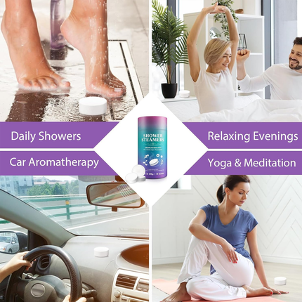 Aromatherapy Bath Oil Tablets Moisturising Spa Shower Bomb Effervescent Salt