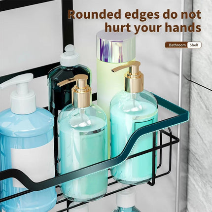 Iron Over the Door Shower Caddy Bathroom Organizer Hook Holder Storage Rack