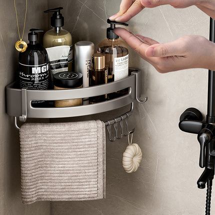 Bathroom Storage Rack Wall Triangular Corner Shel Shower Organizer Bathroom