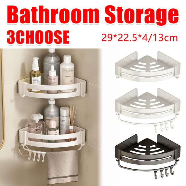 Bathroom Storage Rack Wall Triangular Corner Shel Shower Organizer Bathroom