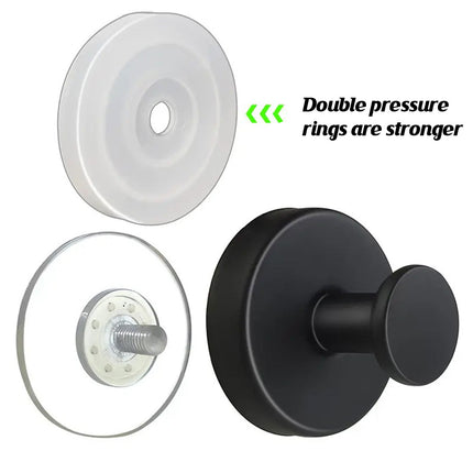 2/4PCS Suction Cup Hook Wall Vacuum Hanger No Drill Coat Hat Holder for Bathroom