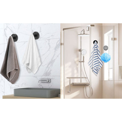 2/4PCS Suction Cup Hook Wall Vacuum Hanger No Drill Coat Hat Holder for Bathroom