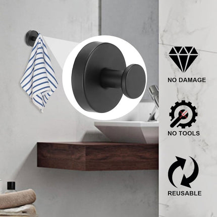 2/4PCS Suction Cup Hook Wall Vacuum Hanger No Drill Coat Hat Holder for Bathroom