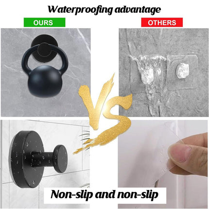 2/4PCS Suction Cup Hook Wall Vacuum Hanger No Drill Coat Hat Holder for Bathroom