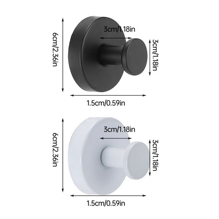 2/4PCS Suction Cup Hook Wall Vacuum Hanger No Drill Coat Hat Holder for Bathroom