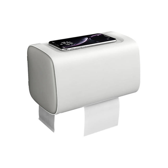 Toilet Paper Holder Waterproof Wall Mounted Roll Paper Tissue Box Shelf Bathroom
