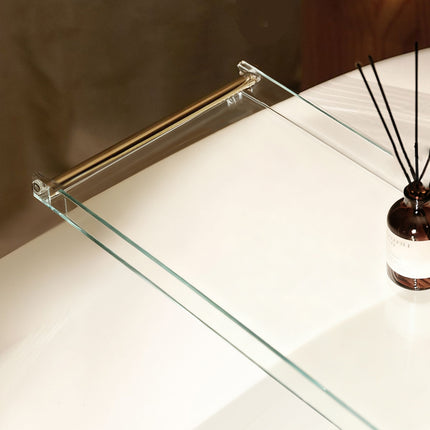 Bathtub Caddy Tray Acrylic Bathtub Table Acrylic Transparent Durable Bathtub Use