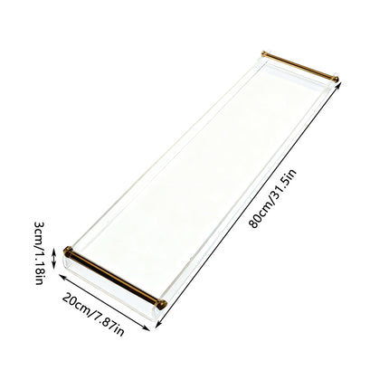 Bathtub Caddy Tray Acrylic Bathtub Table Acrylic Transparent Durable Bathtub Use