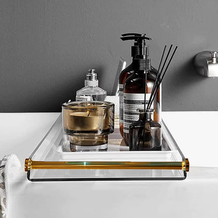 Bathtub Caddy Tray Acrylic Bathtub Table Acrylic Transparent Durable Bathtub Use