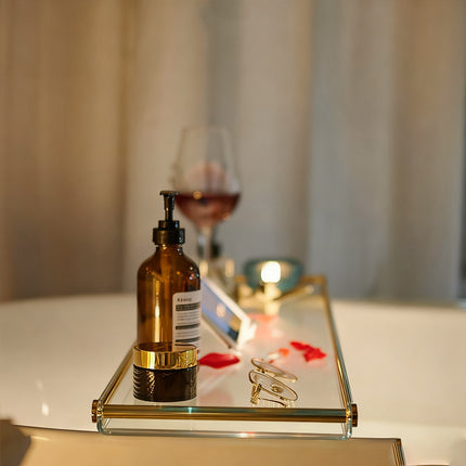Bathtub Caddy Tray Acrylic Bathtub Table Acrylic Transparent Durable Bathtub Use