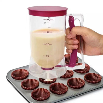 Batter Dispenser Measuring Cup Funnel Cake Cupcake Pancake Baking Tool