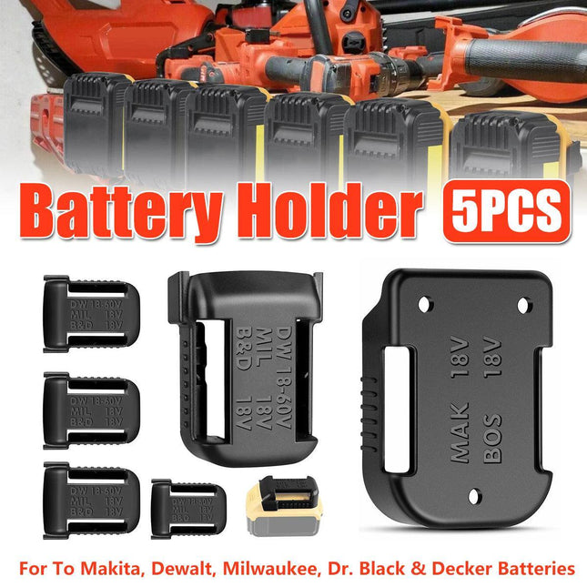 5pcs Battery Protective Cover with Belt Clip Plastic Wrap for Secure Storage