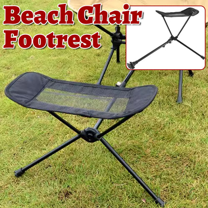 Portable Outdoor Chair Footrest Retractable Folding Lightweight Waterproof