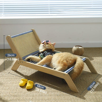 Cat Bed Summer Lounger Pet Sleeping Nest Breathable Comfortable Bed for Cats