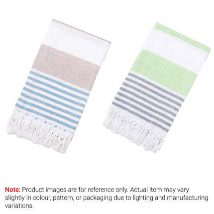 Striped Cotton Beach Towel Large Size Soft Absorbent Bath Towel
