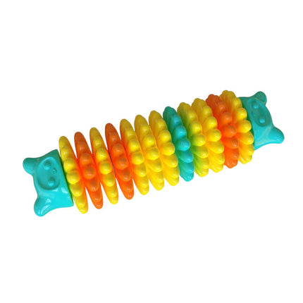 Bear Head Dog Chew Toys for Teething and Fun Caterpillar Pet Toys for Dogs