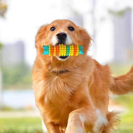 Bear Head Dog Chew Toys for Teething and Fun Caterpillar Pet Toys for Dogs