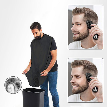 Facial Hair Beard Shave Apron Cape Shaving Bib Whisker Trimming Catcher - Aimall