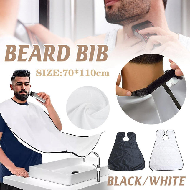 Facial Hair Beard Shave Apron Cape Shaving Bib Whisker Trimming Catcher - Aimall