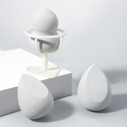 4pcs Makeup Egg Set with Puff Organizer Beauty Sponge Set for Makeup Application