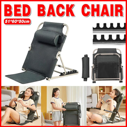 Adjustable Backrest Folding Bed Sit up Rest with Armrest 40-90 Degree Angle