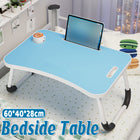 Foldable Bed Side Table Laptop Desk Portable Folding Desk Bedroom Office Sofa