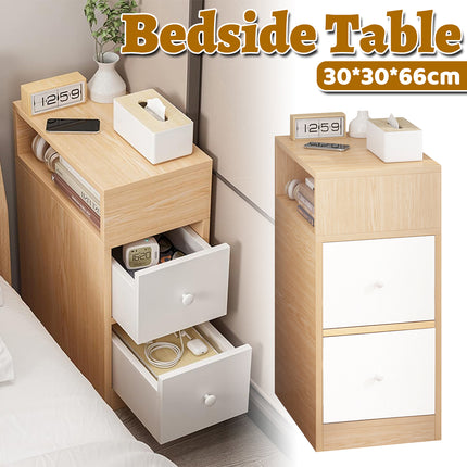 Small Multi Functional Storage Cabinet 2 Drawers 1 Open Space Sturdy Durable