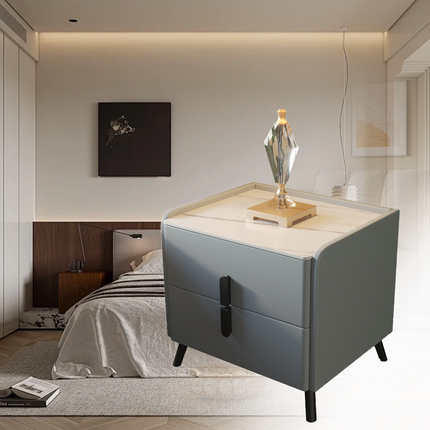 Simple Storage Bedside Cabinet 45cm Bedroom Nightstand Compact Home Organizer