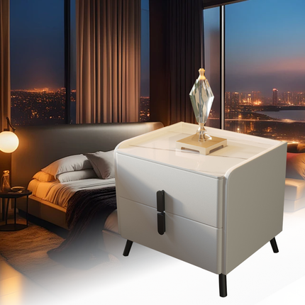 Simple Storage Bedside Cabinet 45cm Bedroom Nightstand Compact Home Organizer