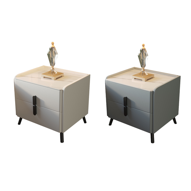 Simple Storage Bedside Cabinet 45cm Bedroom Nightstand Compact Home Organizer