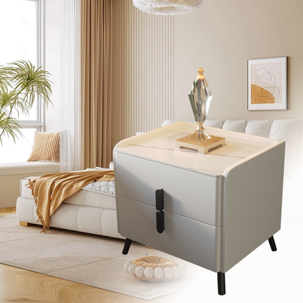 Simple Storage Bedside Cabinet 45cm Bedroom Nightstand Compact Home Organizer