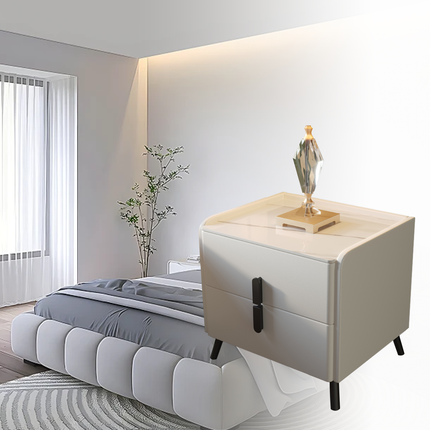 Simple Storage Bedside Cabinet 45cm Bedroom Nightstand Compact Home Organizer