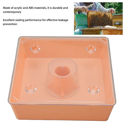2PCS Bee Feeder Square Water Feeder Beehive Drinking Tool Plastic Beekeeping