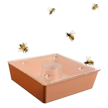2PCS Bee Feeder Square Water Feeder Beehive Drinking Tool Plastic Beekeeping