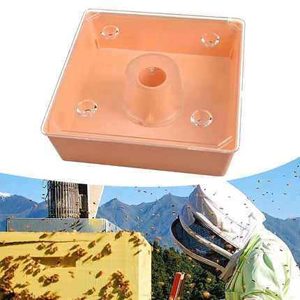 2PCS Bee Feeder Square Water Feeder Beehive Drinking Tool Plastic Beekeeping